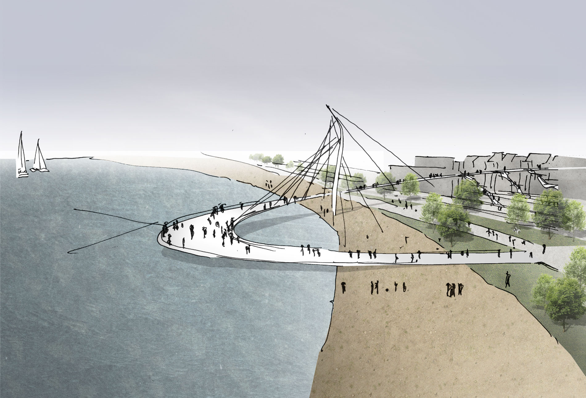 GJL+ Freie Architekten, Fuß- und Radbruecke, Radolfzell