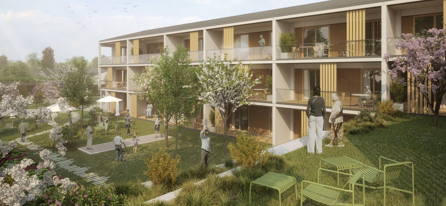 GJL+ Freie Architekten, Dorfblüte Stupferich, Karlsruhe, Visualisierung (c) Raumlabor3