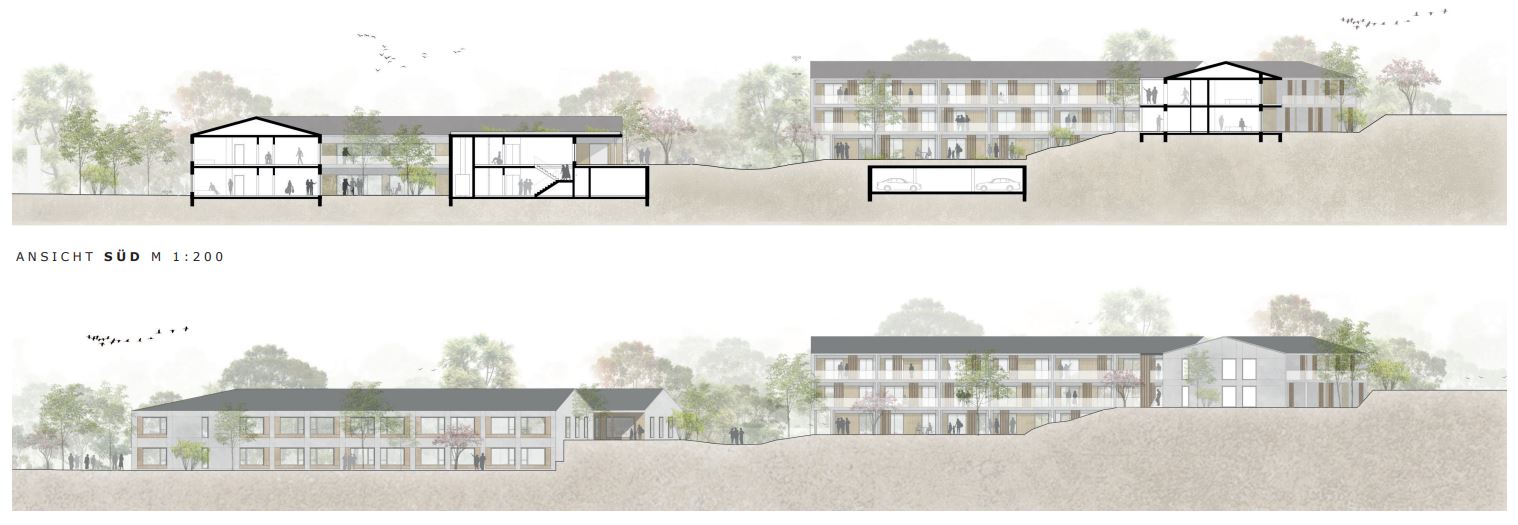 GJL+ Freie Architekten, Dorfblüte Stupferich, Karlsruhe, Visualisierung (c) Raumlabor3