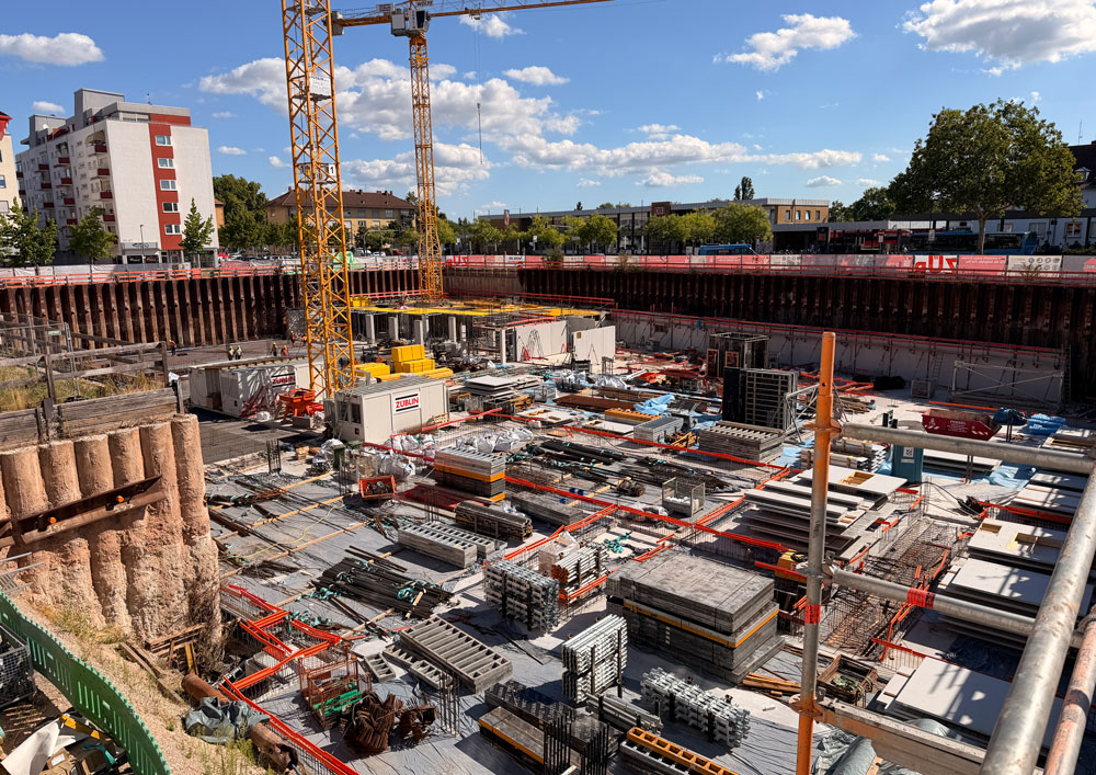GJL+ Freie Architekten, Baufortschritt Sparkasse Landau, Foto: GJL+
