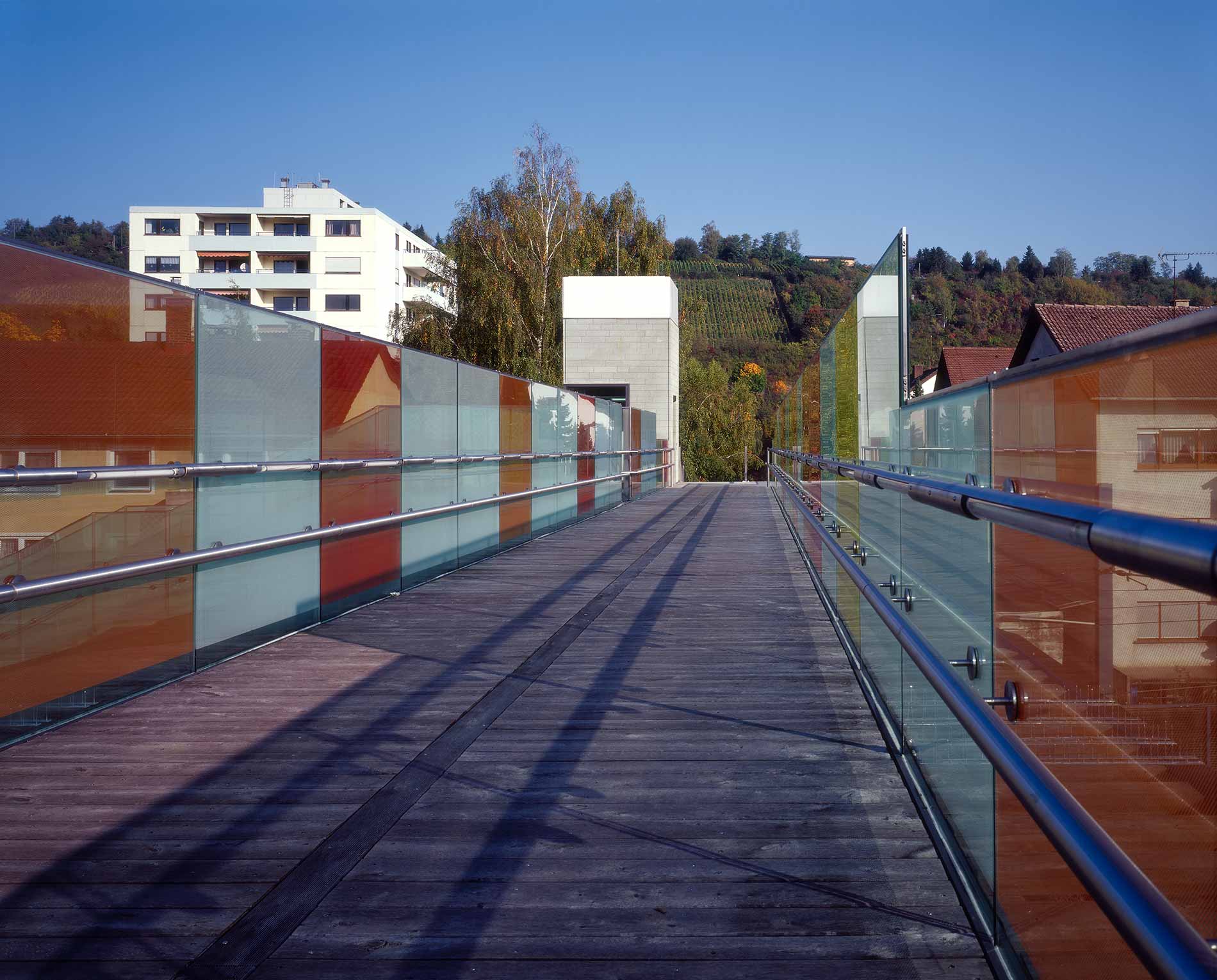 GJL+ Freie Architekten, Fußgängerbrücke, Grötzingen, Foto: Klemens Ortmeyer