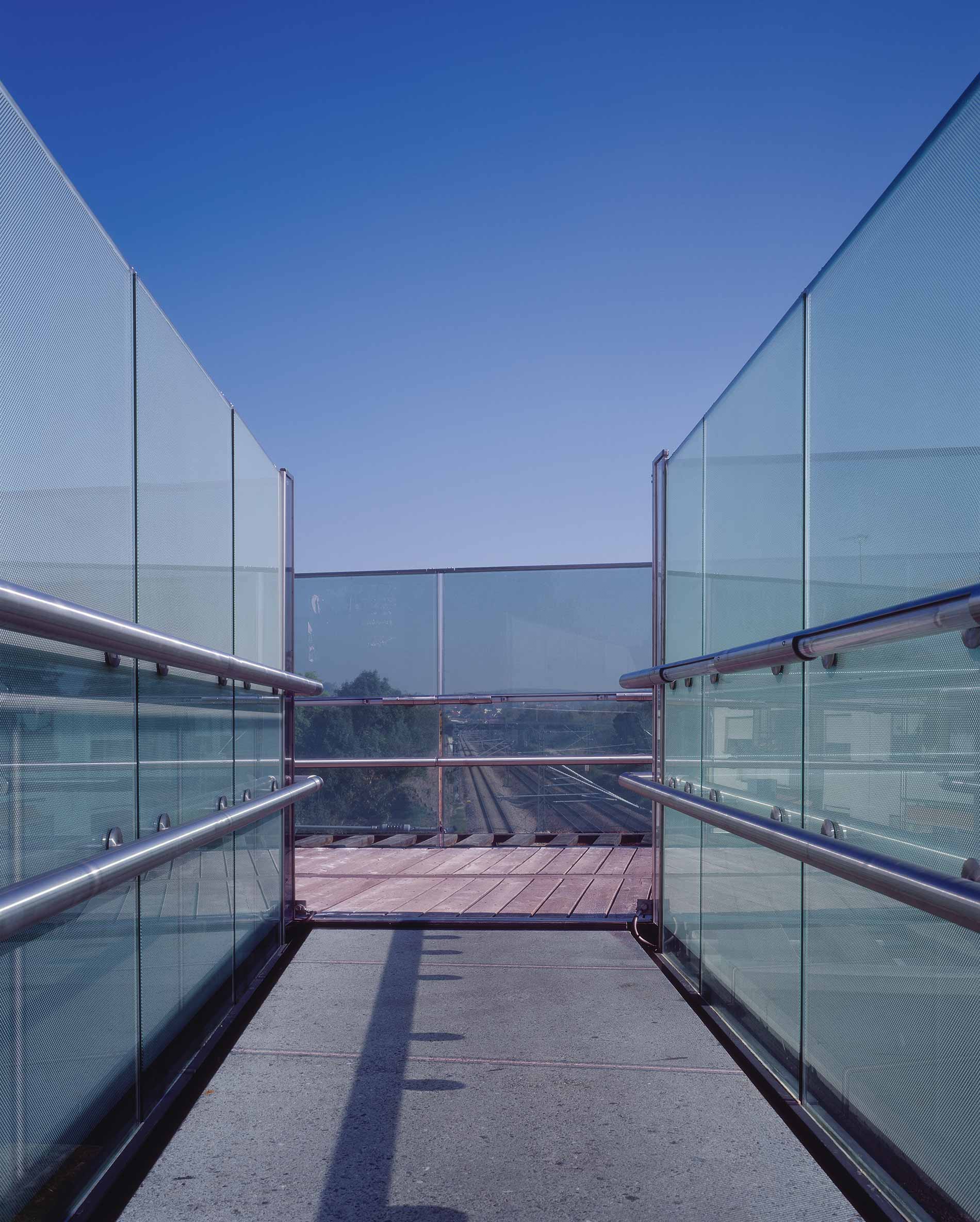 GJL+ Freie Architekten, Fußgängerbrücke, Grötzingen, Foto: Klemens Ortmeyer