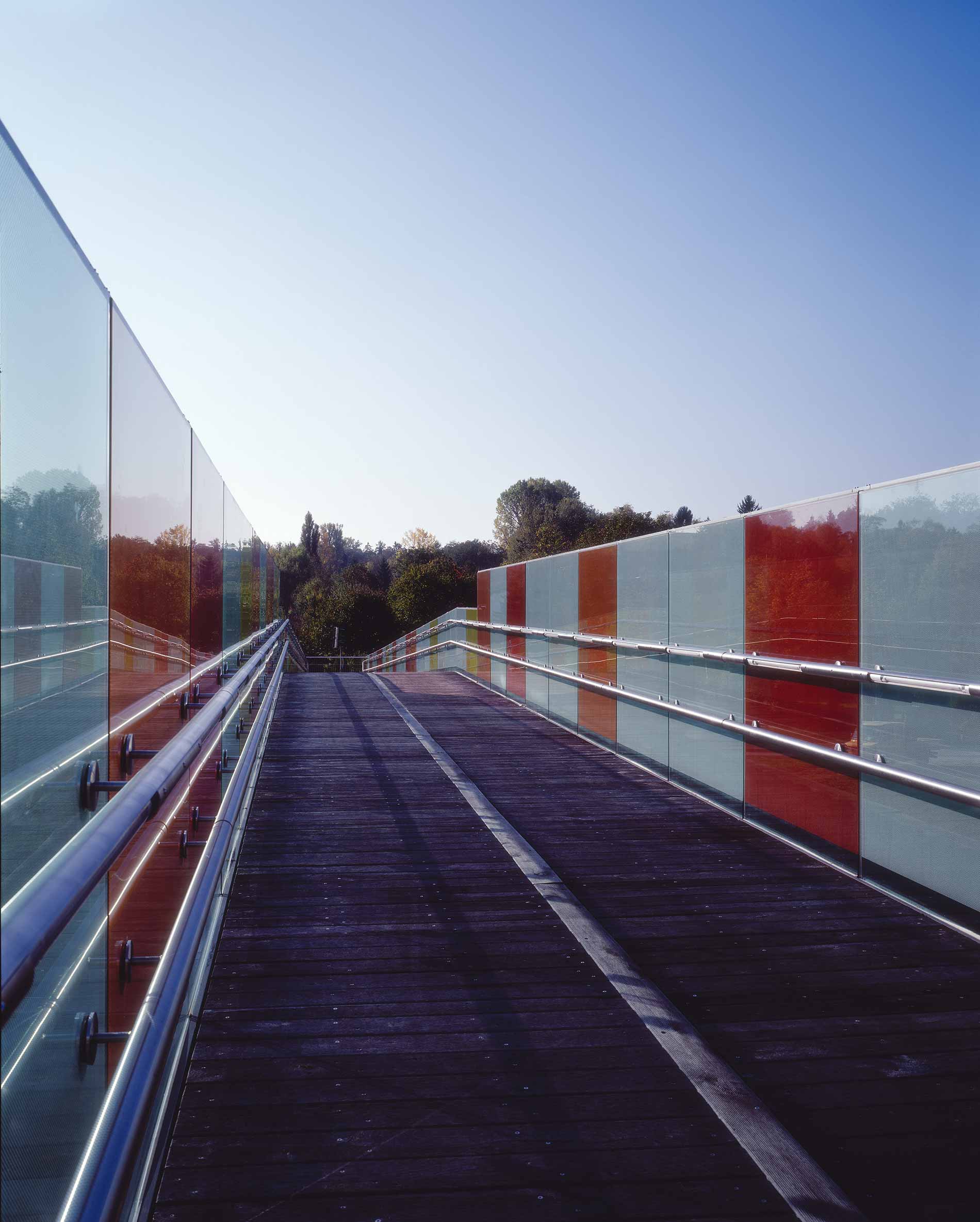 GJL+ Freie Architekten, Fußgängerbrücke, Grötzingen, Foto: Klemens Ortmeyer