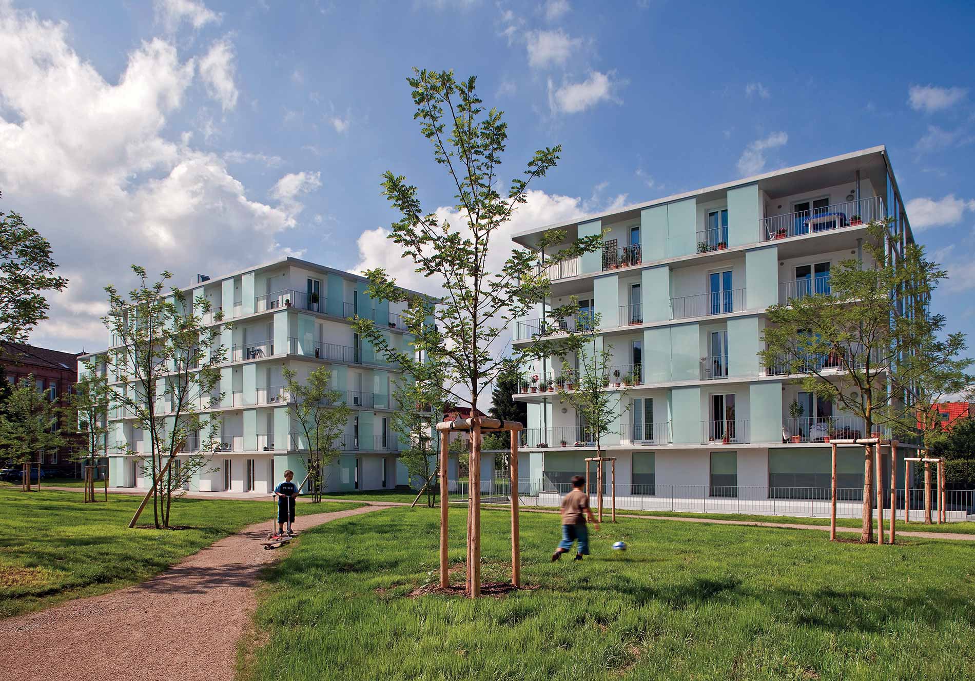 GJL+ Freie Architekten, Wohnen am Park: Wohnbebauung Nord und Süd, Lahr, Foto: Dirk Altenkirch