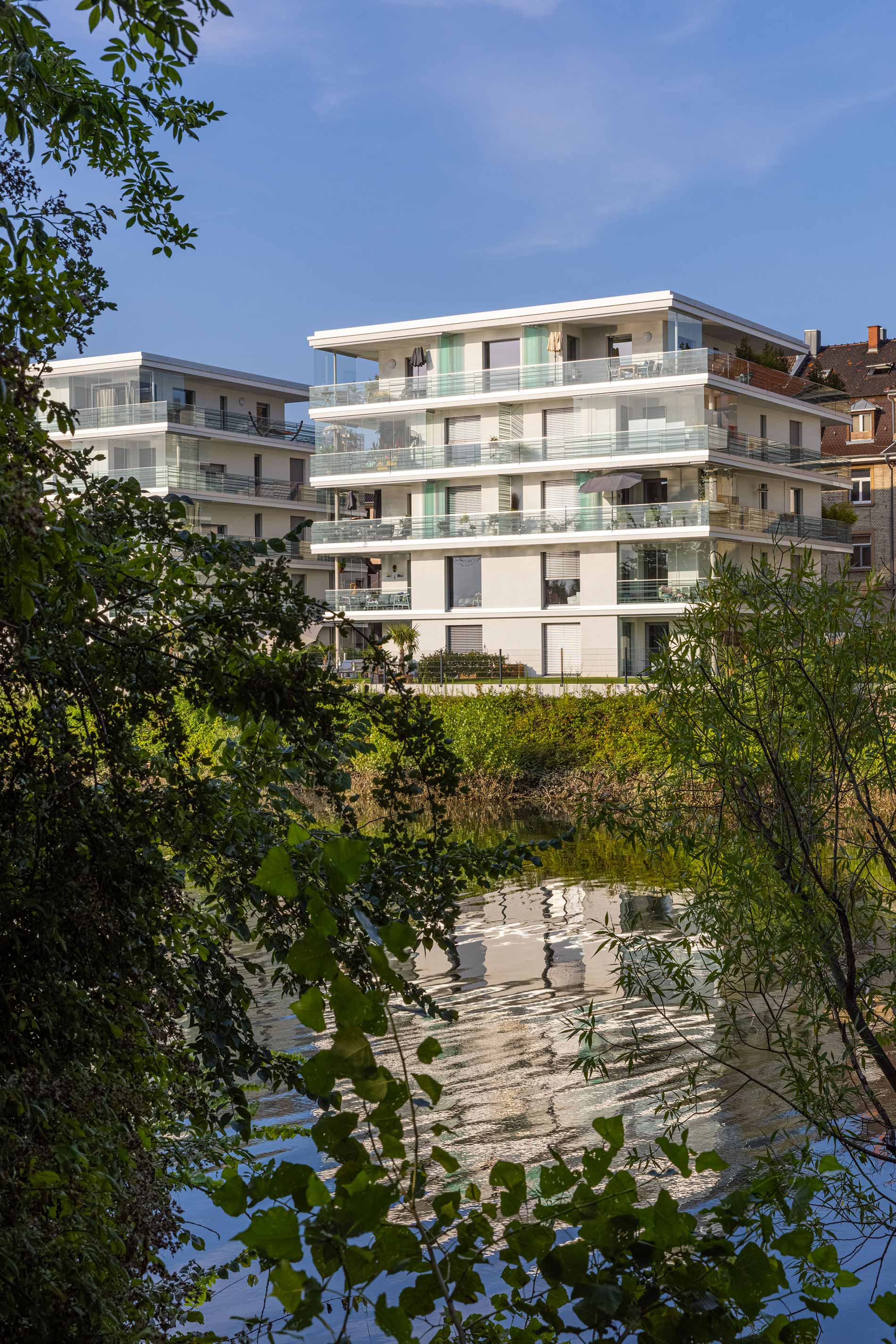 GJL+ Freie Architekten, Wohnen am Wasser, Mannheim, Foto: Johannes Vogt
