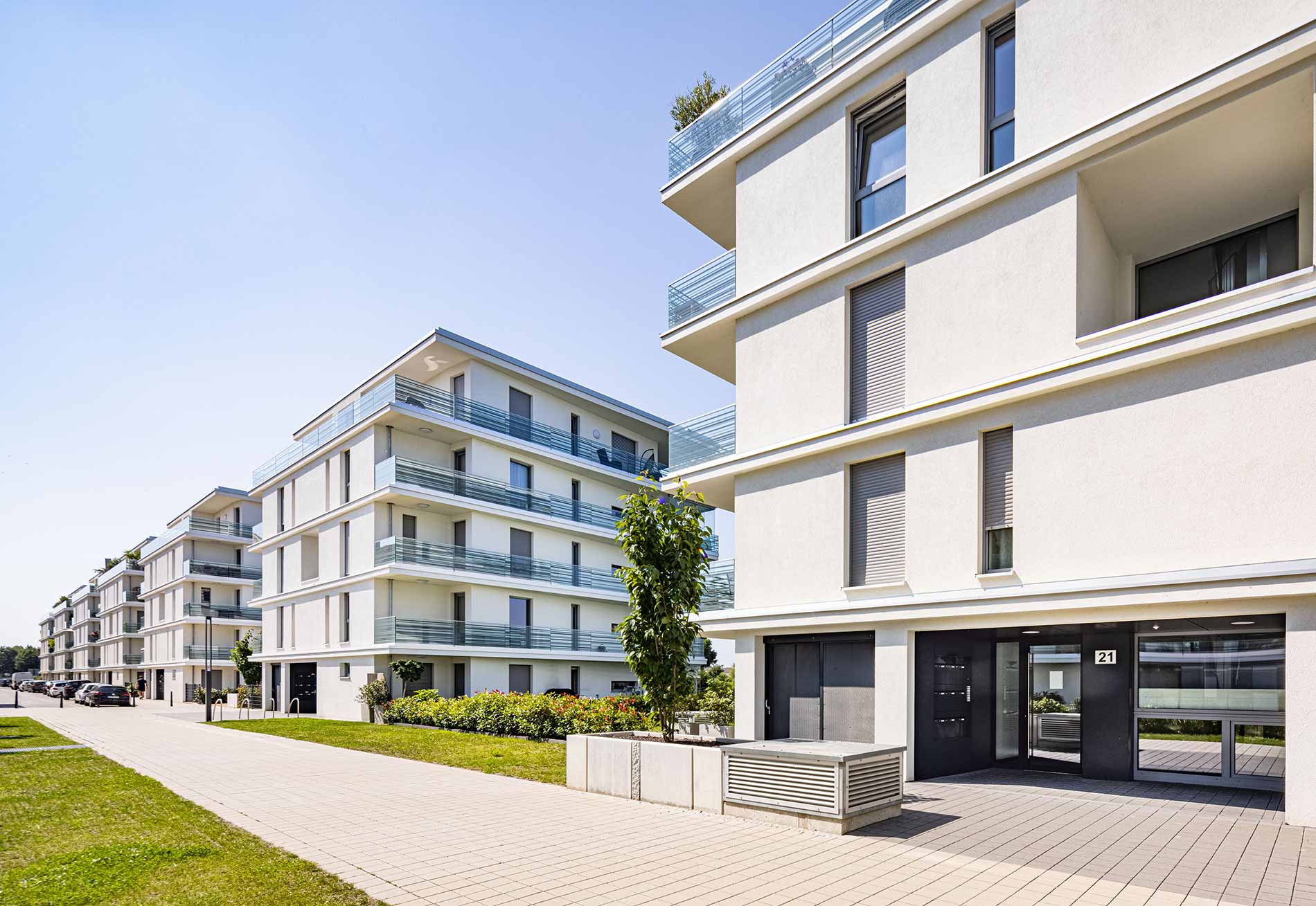GJL+ Freie Architekten, Wohnen am Wasser, Mannheim, Foto: Johannes Vogt