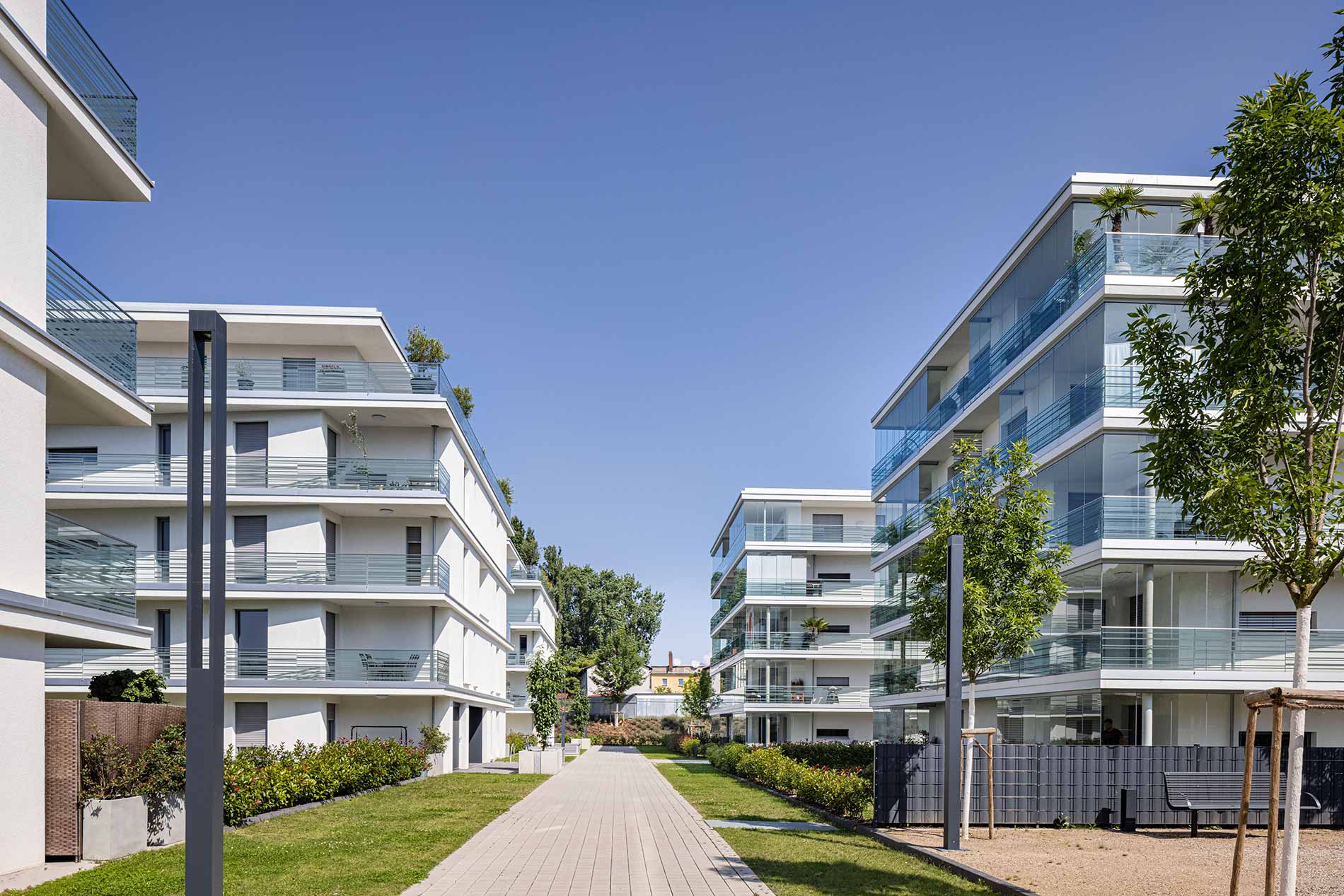 GJL+ Freie Architekten, Wohnen am Wasser, Mannheim, Foto: Johannes Vogt