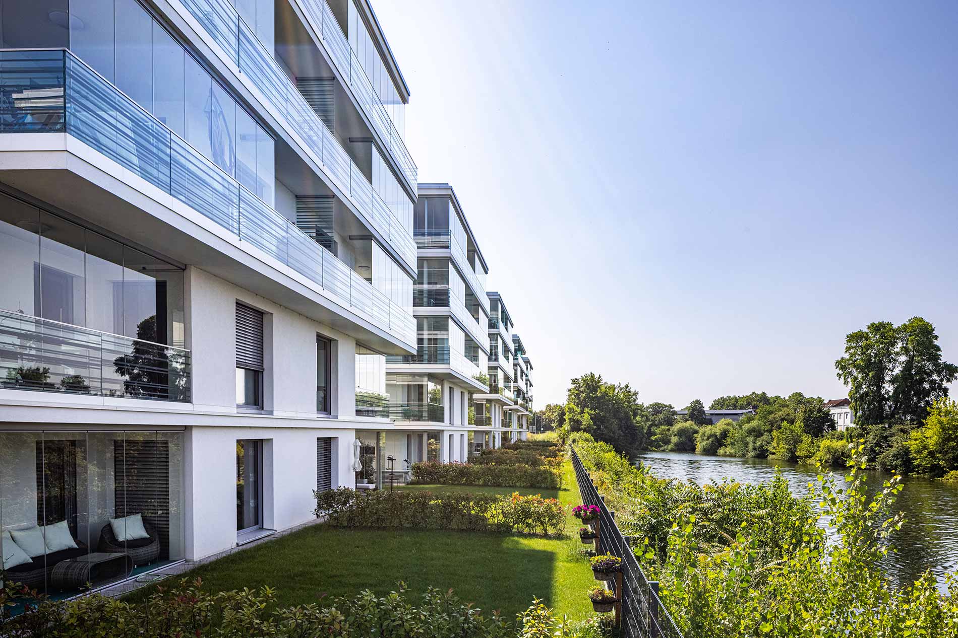 GJL+ Freie Architekten, Wohnen am Wasser, Mannheim, Foto: Johannes Vogt