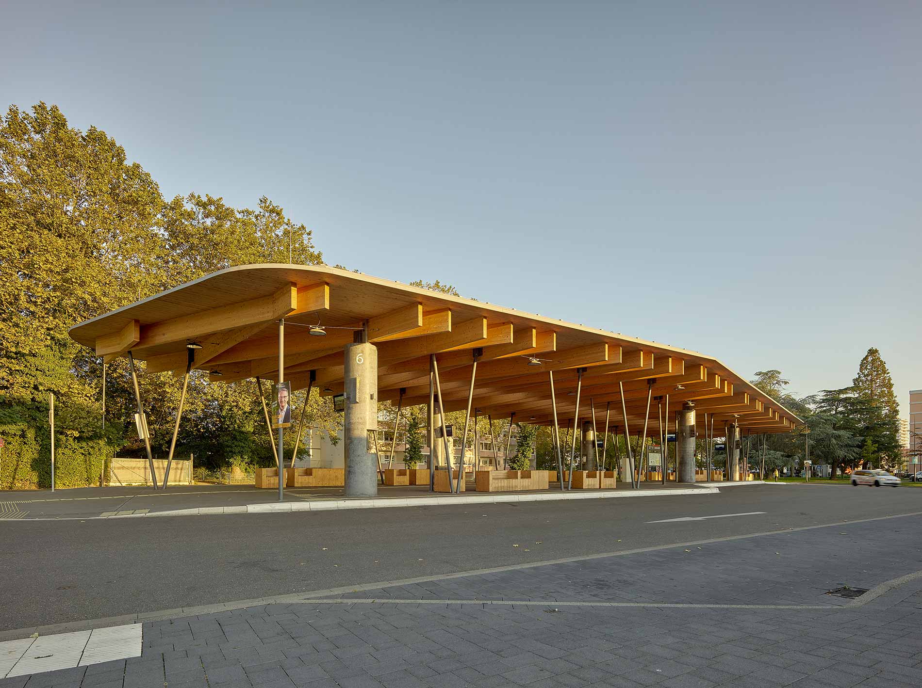 GJL+ Freie Architekten, Zentraler Omnibusbahnhof, Lahr, Foto: Klemens Ortmeyer