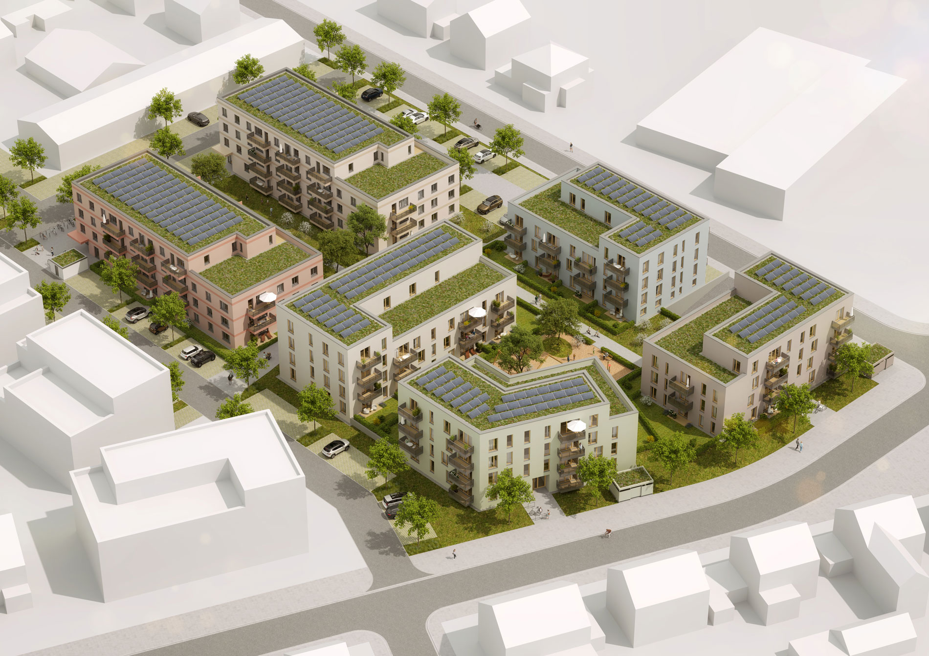 GJL+ Freie Architekten, Strandbadquartier, Frankenthal, Visualisierung: Raumlabor3