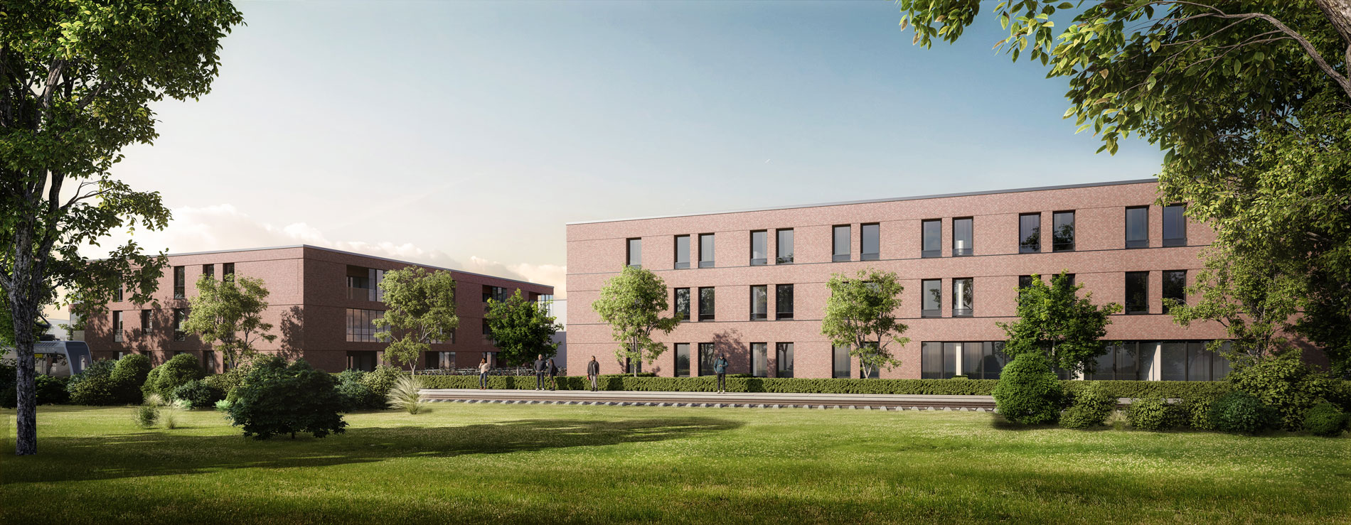 GJL+ Freie Architekten, Spexarder Höfe, Gütersloh, Visualisierung (c) MW3D