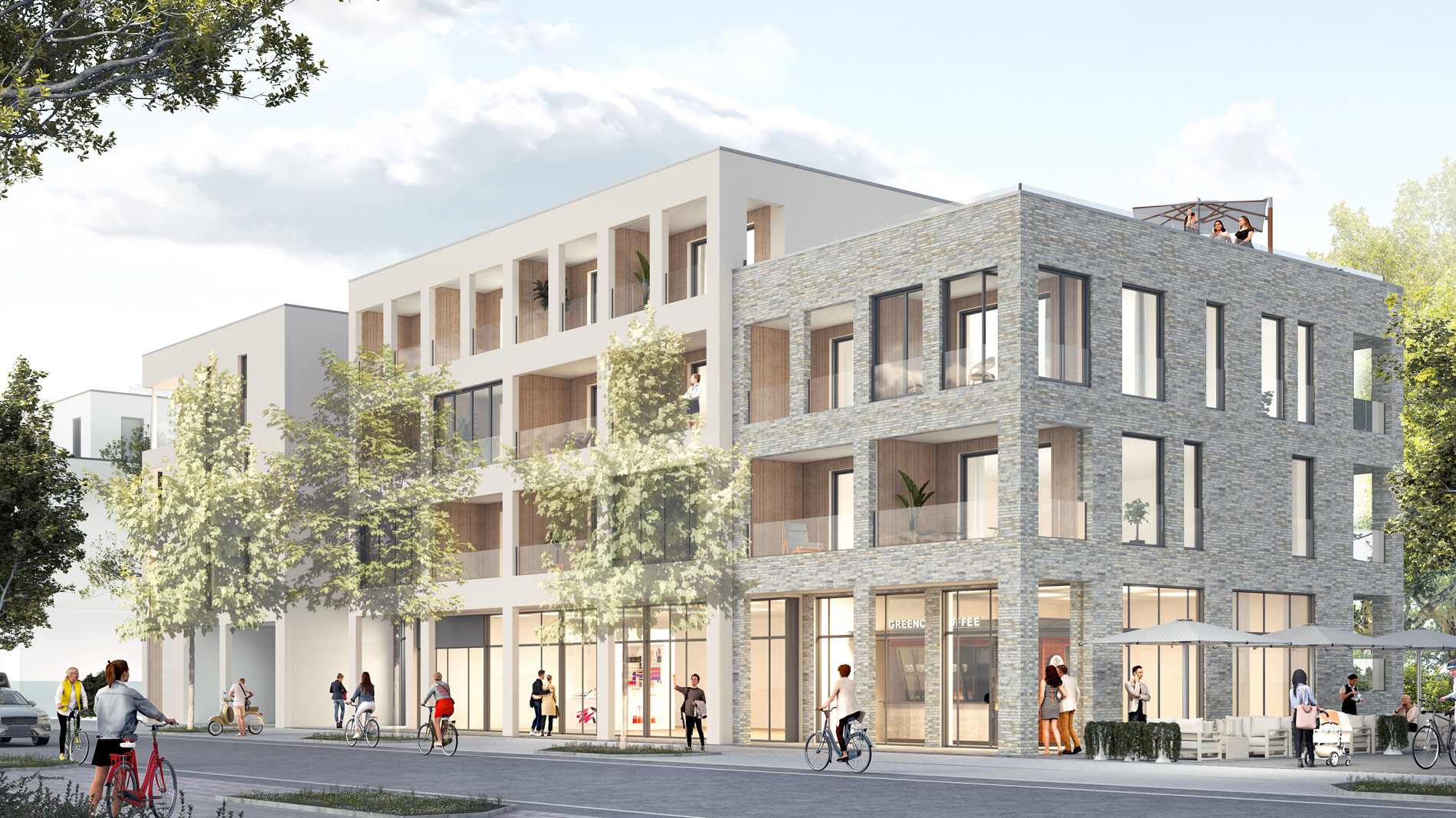 GJL+ Freie Architekten, Quartier Vert, Landau, Visualisierung: GJL+ Freie Architekten
